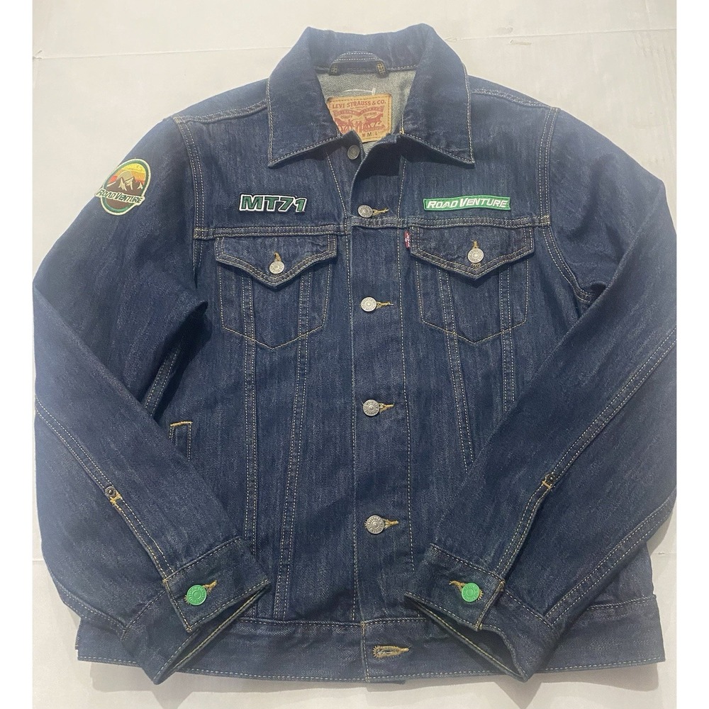 Levi's Strauss Denim Kumho Tires MT71 Road Adventure Jacket. Rare!! Medium